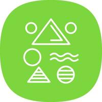 Memphis style Vector Icon Design