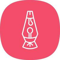 Lava lamp Vector Icon Design