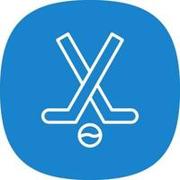 Hockey stick Vector Icon Design
