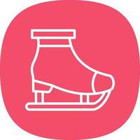Ice skating Vector Icon Design