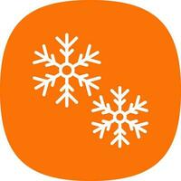 diseño de icono de vector de nieve