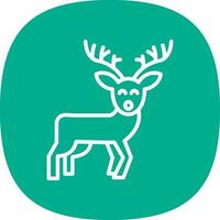 Reindeer Vector Icon Design