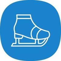 Ice skate Vector Icon Design