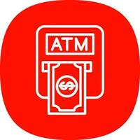 Atm machine Vector Icon Design
