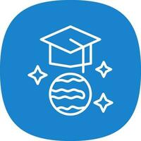 Graduation hat Vector Icon Design