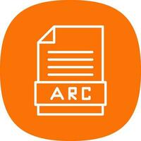 Arc Vector Icon Design