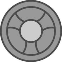 Steering wheel Vector Icon Design