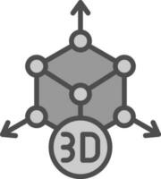 diseño de icono de vector de modelado 3d