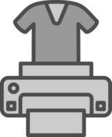 Dtg printer Vector Icon Design