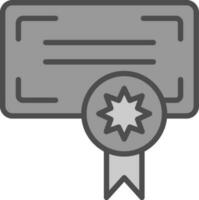 diseño de icono de vector de certificado