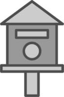 Bird house Vector Icon Design