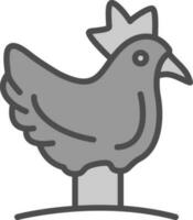 Hen Vector Icon Design