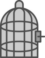 diseño de icono de vector de jaula