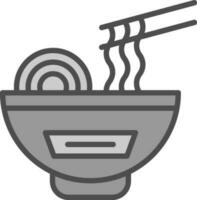 Noodles Vector Icon Design