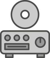 discos compactos jugador vector icono diseño