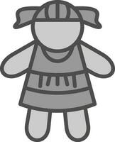 diseño de icono de vector de muñeca