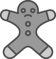 Gingerbread man Vector Icon Design