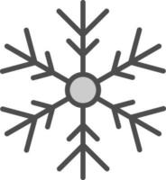 diseño de icono de vector de copo de nieve