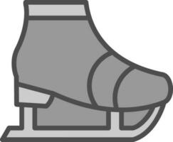 Ice skate Vector Icon Design