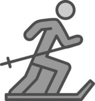 Ski Vector Icon Design