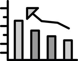 Bar graph Vector Icon Design