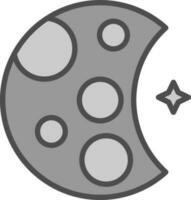 diseño de icono de vector de luna