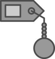 Key tag Vector Icon Design