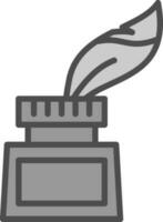 Inkwell Vector Icon Design