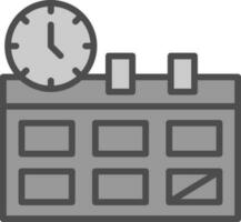 diseño de icono de vector de horario