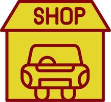 Car shop Vector Icon Design