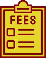 Fees Vector Icon Design