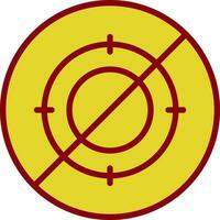 No hunt Vector Icon Design