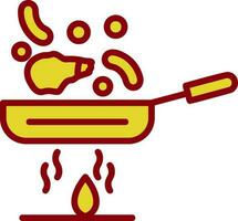 Stir fry Vector Icon Design