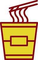 Instant noodles Vector Icon Design