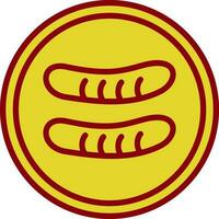 Sausage Vector Icon Design