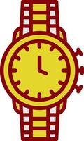 diseño de icono de vector de reloj de pulsera