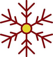 diseño de icono de vector de copo de nieve