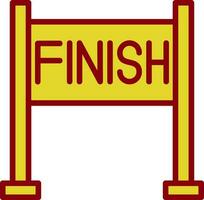 Finish line Vector Icon Design