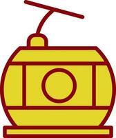 Cable car Vector Icon Design