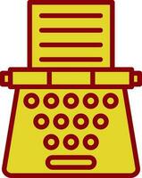 diseño de icono de vector de máquina de escribir