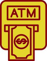 Atm machine Vector Icon Design
