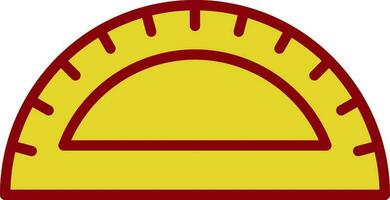 Protractor Vector Icon Design