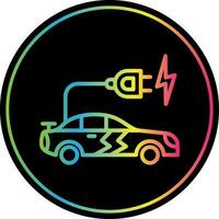 diseño de icono de vector de coche eléctrico