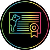 Certificate Vector Icon Design