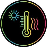 diseño de icono de vector de onda de calor
