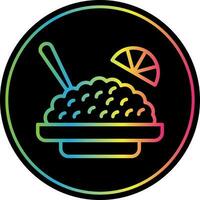 American fried rice Vector Icon Design