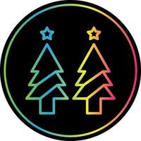 diseño de icono de vector de árbol de navidad