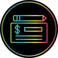 Cheque Vector Icon Design