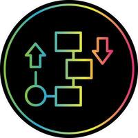 Flow diagram Vector Icon Design