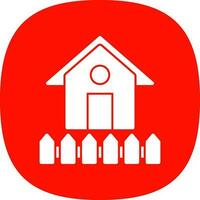 Cowshed Vector Icon Design